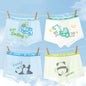 4PCS Mesh Breathable Boy Comfort Antibacterial Cartoon  Underwear