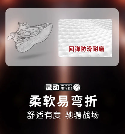 Fashion Basketball Shoes High-top PU Leather