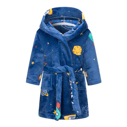 Boys/Girls Winter Colorful Bathrobe Sleepwear Loungewear
