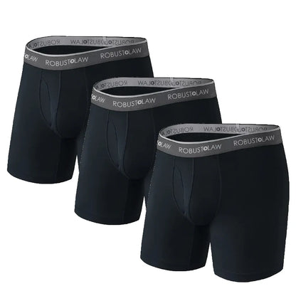 2 Pk Men's Boxer Briefs Ball Pouch Support Underwear