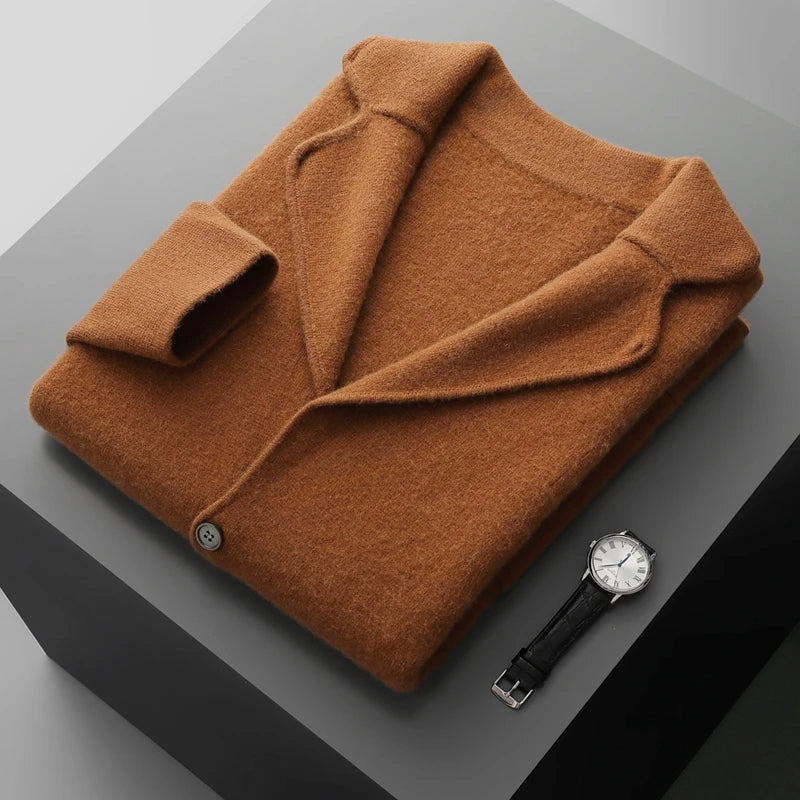 Men's Cashmere Knitted Cardigan Casual Jacket Top