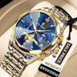 POEDAGAR Luxury Watch Top Original Waterproof Chronograph