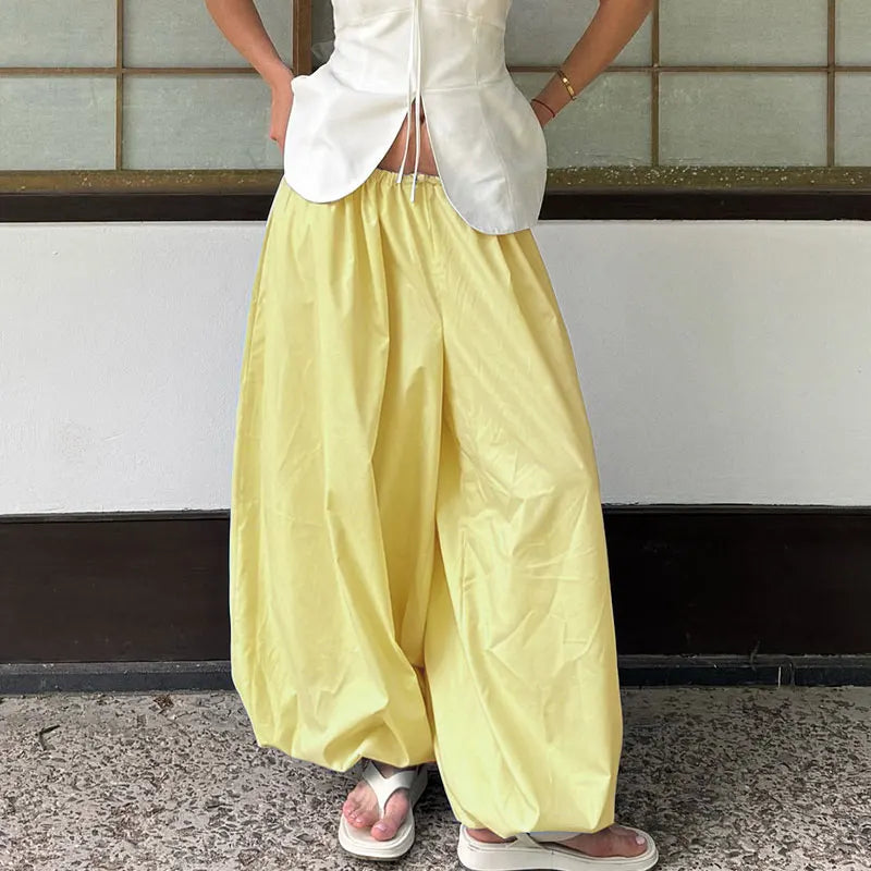 Women Casual High Waist Long Pants