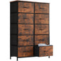 10 Fabric Drawers Wardrobe Steel Frame Closet Storage