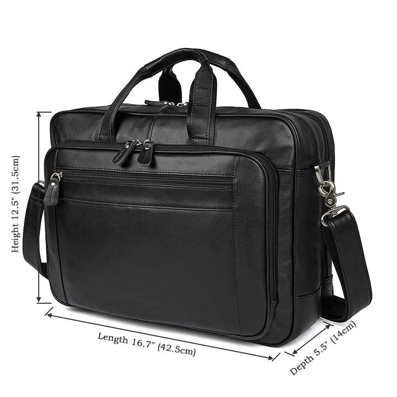 Genuine Leather Men Briefcase Business bag