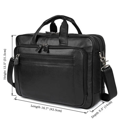 Genuine Leather Men Briefcase Business bag