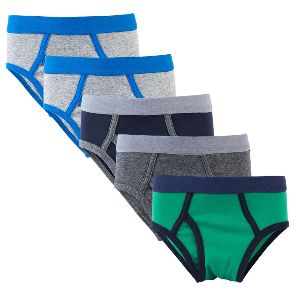 5 Pcs Quality Boys Briefs Cotton Underwear