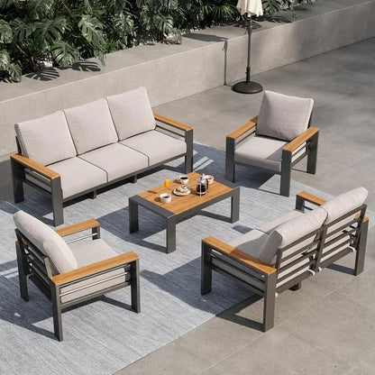 Outdoor Sectional with Coffee Table, Patio Sets