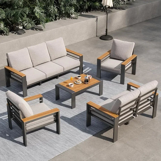 Outdoor Sectional with Coffee Table, Patio Sets