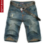 Big size Denim Mens Shorts Ripped Jeans