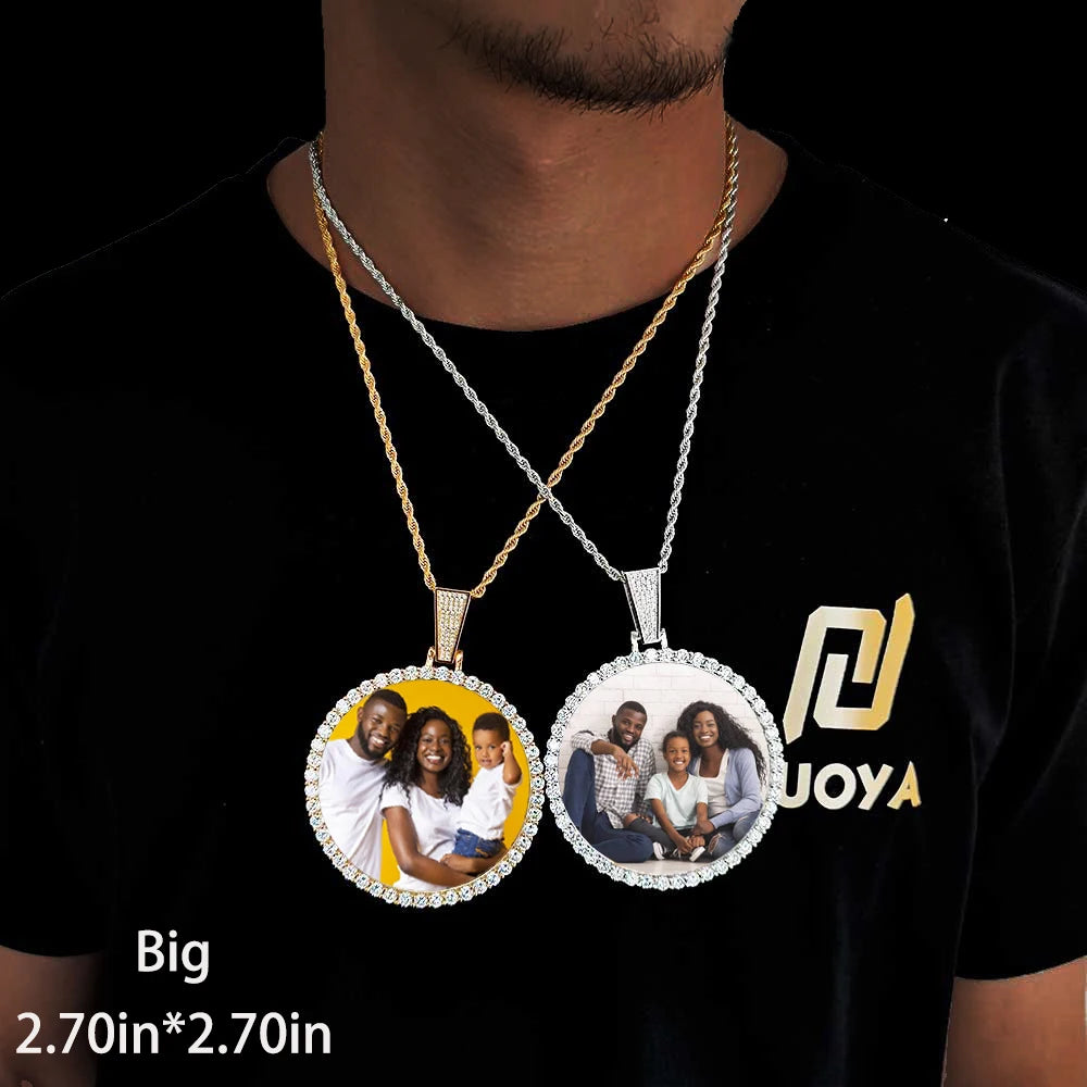 Hip Hop Jewelry Bling CZ Picture Necklace