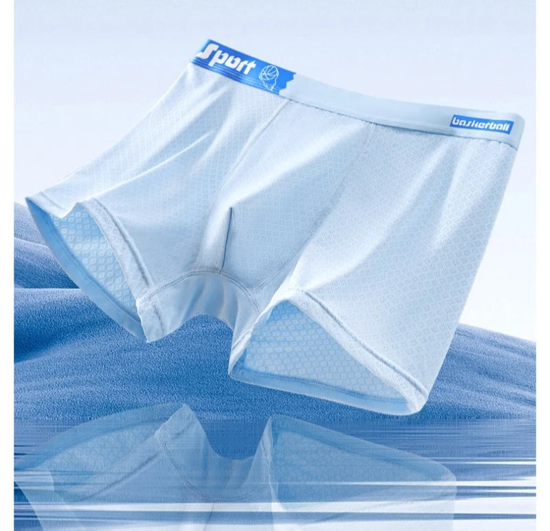 4PCS Teens Boys Mesh Breathable Comfort Antibacterial Underwear