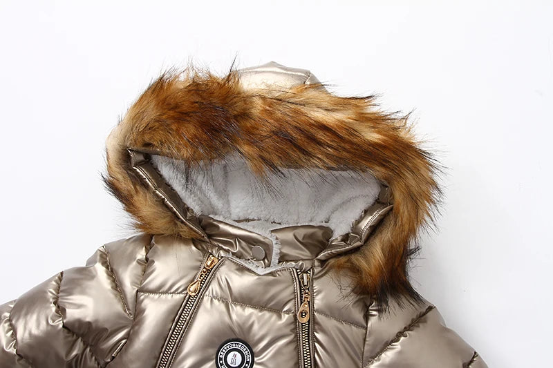 Boy/Girl Newborn Romper Thicken Waterproof Snowsuit Hoodied