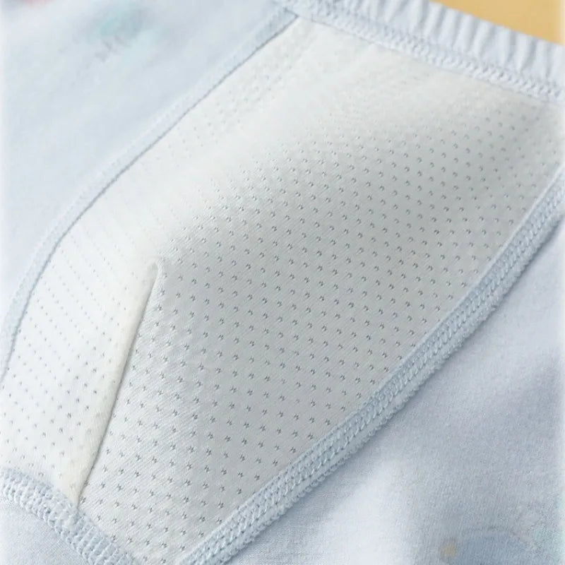 4PCS Boys Cotton Antibacterial Breathable Underwear