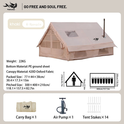 Quick Setup Inflatable Camping Tent, Waterproof