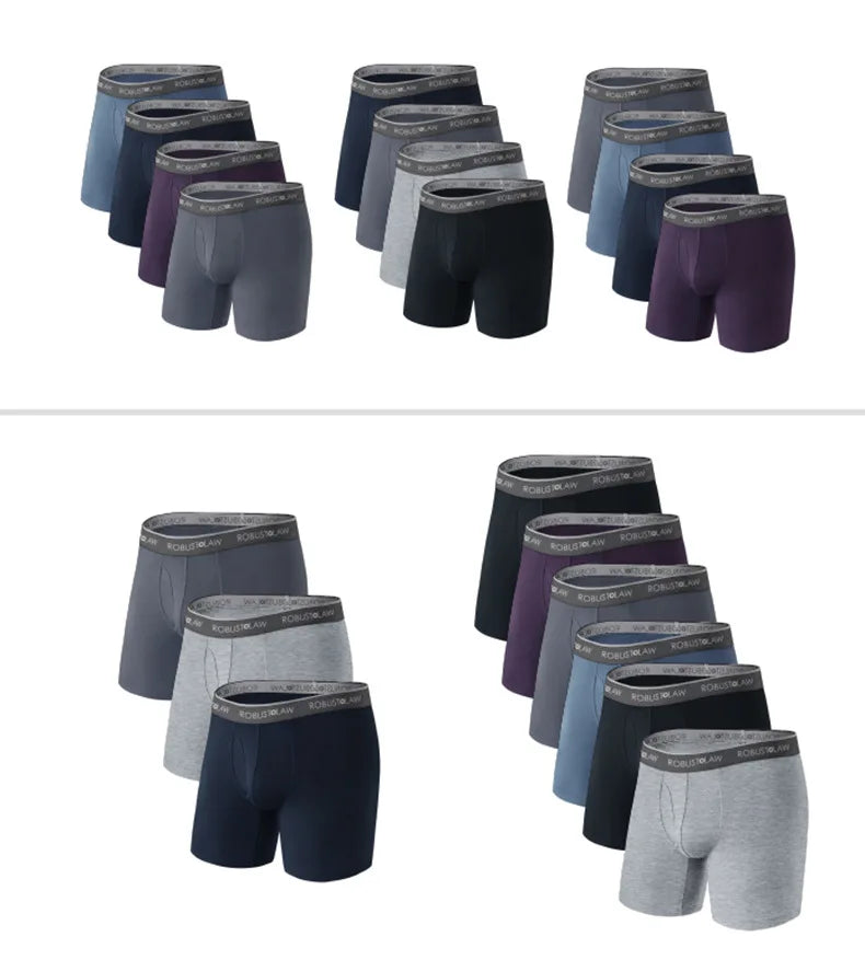 2 Pack Men's Ball Pouch Support Boxer Briefs