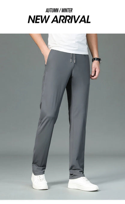 Silk Stretch Casual Fashion Long Pants Pencil