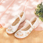 Womens Cloth Shoes Streetwear Embroidery Casual Vintage