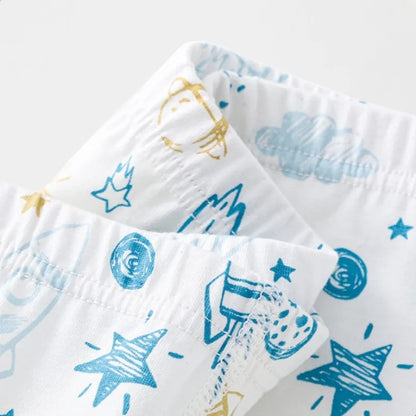 4PCS Boys Cute Cartoon Breathable Cotton Underwear