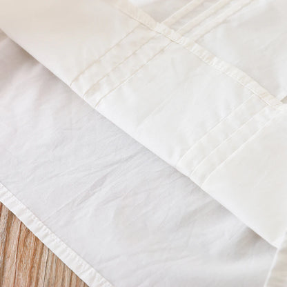 Girls' White Blouse Floral Embroidered Collar Bow