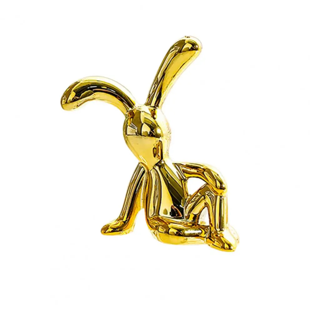 Adorable Long Ear Bunny Figurines Models