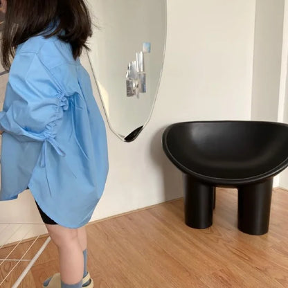 Kids' Lightweight Trendy Loose Irregular Design Shirt