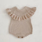 Infant Baby Girls Sleeveless Knit Rompers