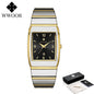 Luxury Square Men's Wristwatch Stainless Steel Waterproof