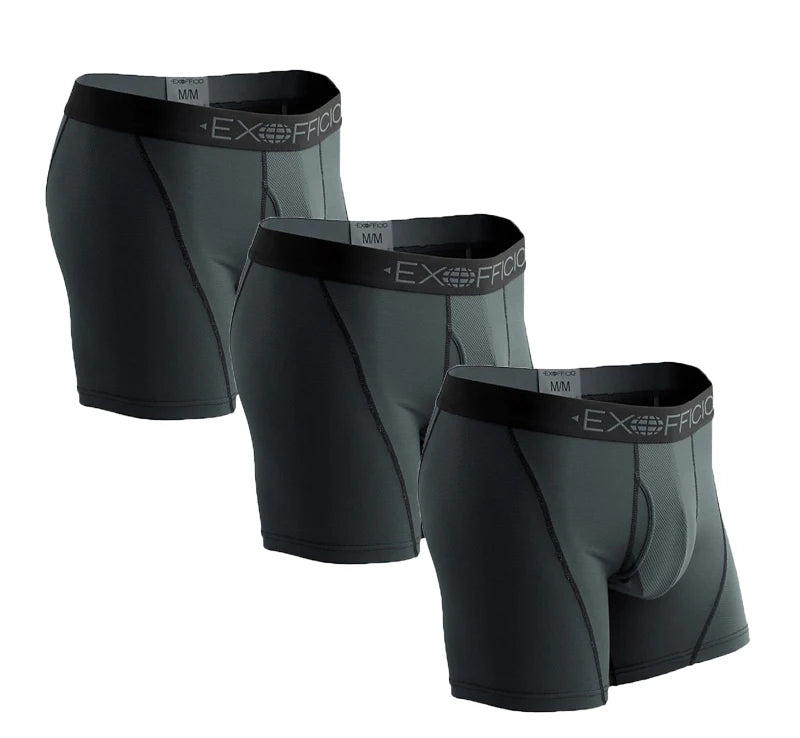 3Pack Exofficio Mens Underwear Boxer Brief  Mesh