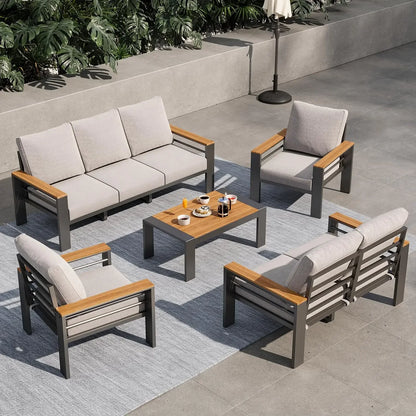 Outdoor Sectional with Coffee Table, Patio Sets