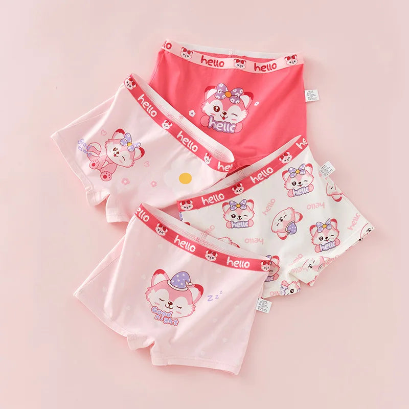 Girl Cotton Briefs Boxers Breathable Comfortable