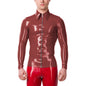 Mens Fashion Zipper Long Sleeve Jacket Turn-down Collar