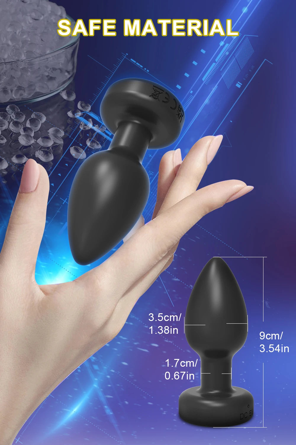Toy Butt Plug Stimulator Masturbation Penetration Vibrating