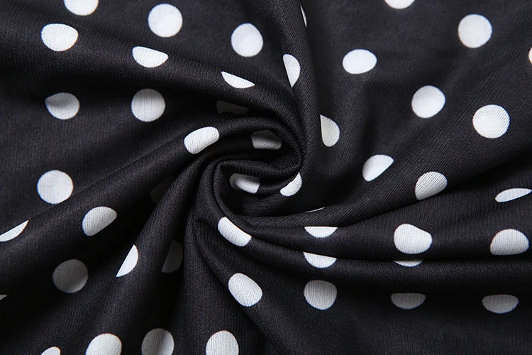Polka Dots Print Women Trend Off Shoulder