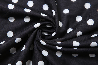 Polka Dots Print Women Trend Off Shoulder