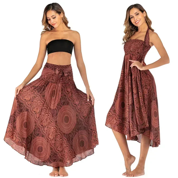 Sexy Long Boho Bottom Vintage Casual Skirt
