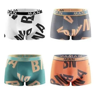 4Pcs Men Seamless Breathable Underwear Plus Size
