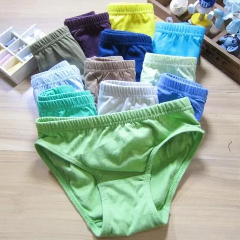12pcs Cartoon Boys Briefs Cotton Underwear