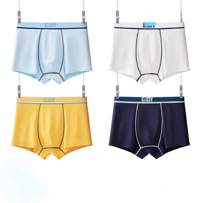 4PCS Teen Boys Mesh Breathable Young Children Underwear