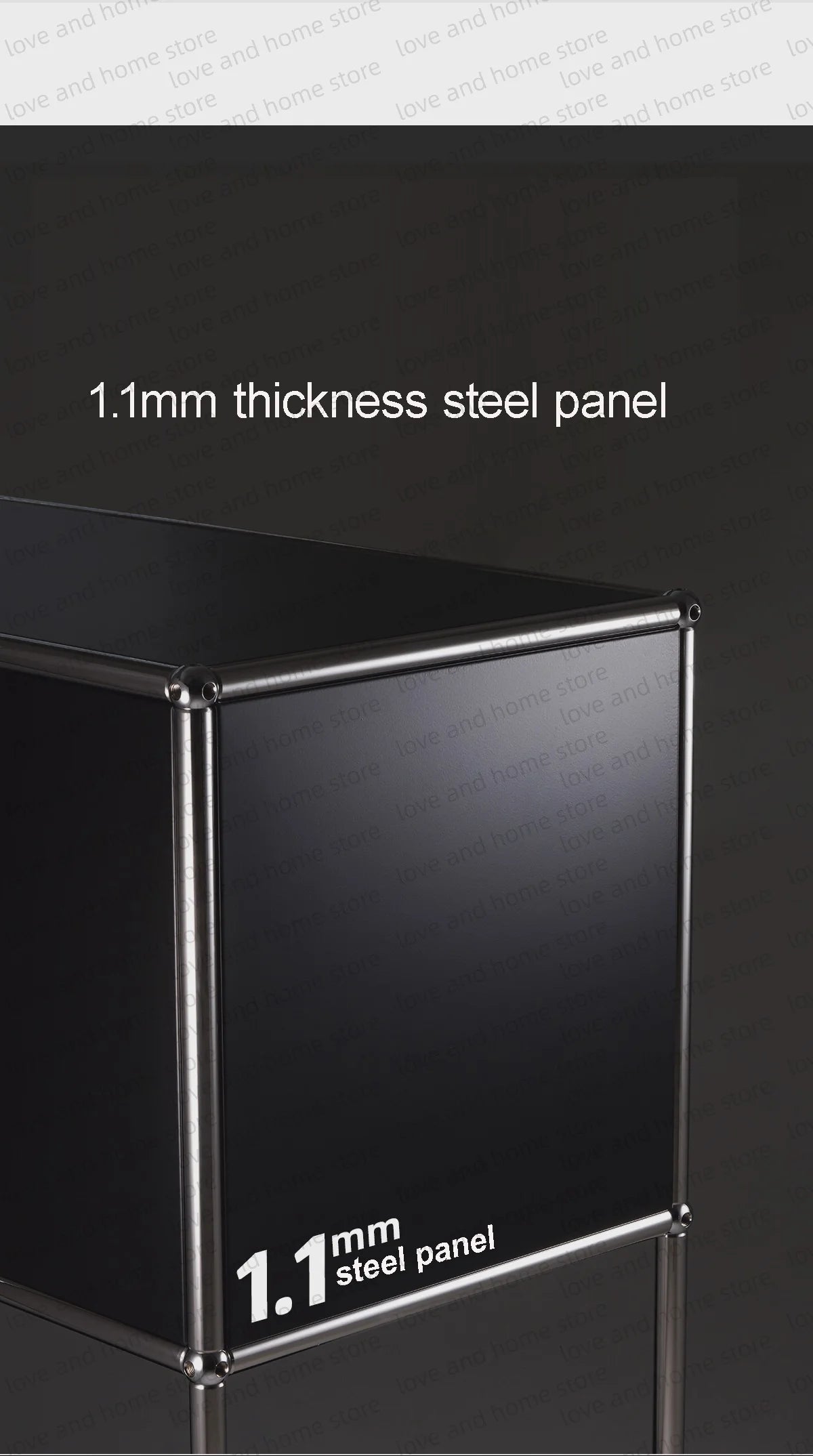 Modular DIY Metal TV Stand Cabinet Storage