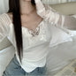 Off Shoulder Women Aesthetic Butterfly Cropped Tops