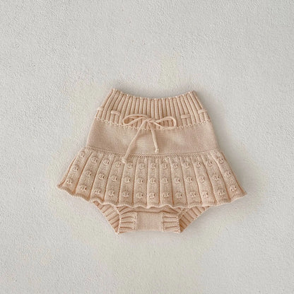 2 Pcs Baby Girls Long Sleeve Striped Cardigan Coat+ Shorts