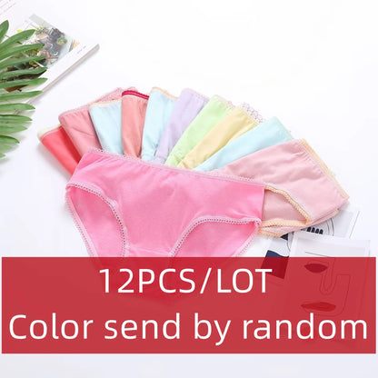 12pcs Boys Girls Cotton Briefs Underwear