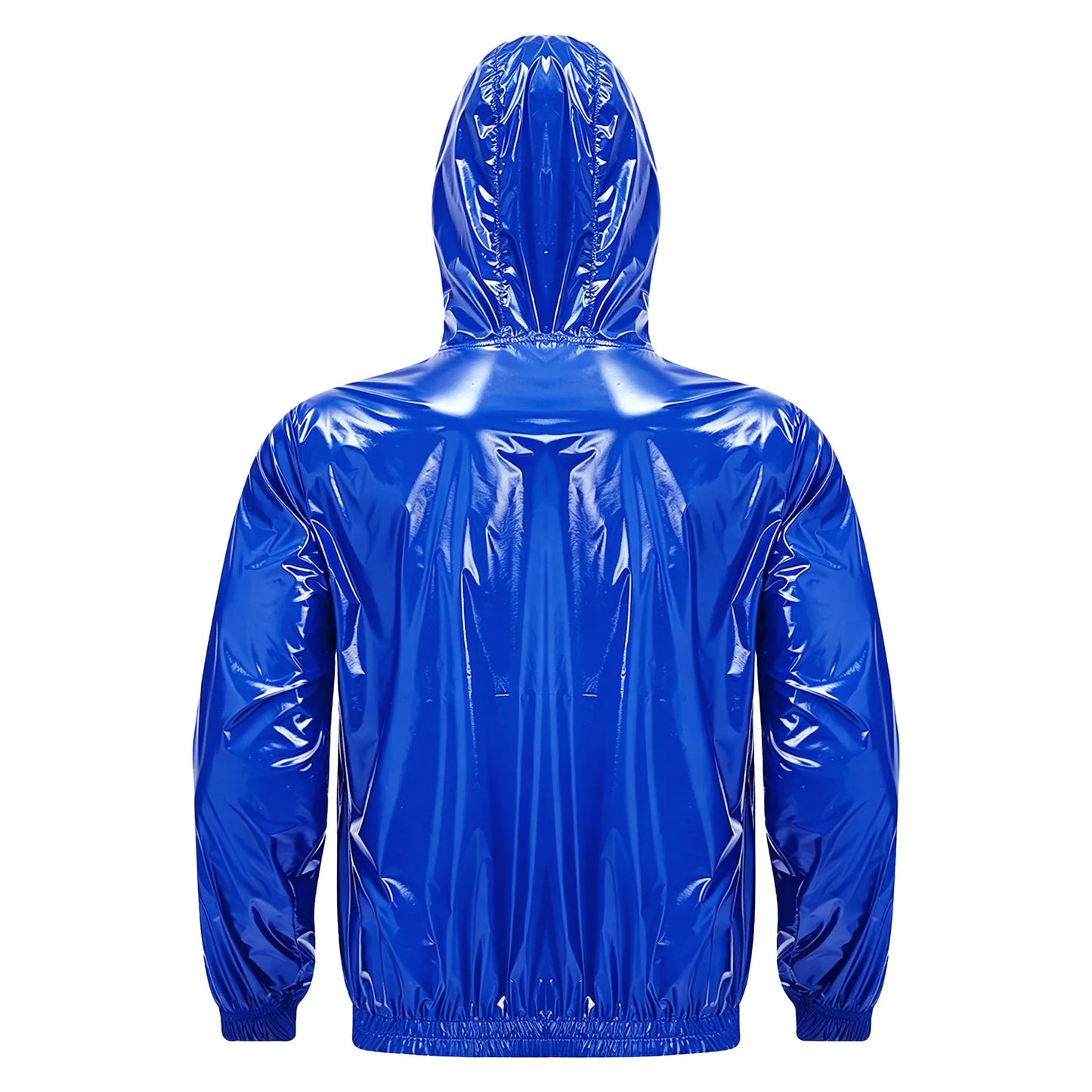 Mens Waterproof Hooded Breathable Raincoat