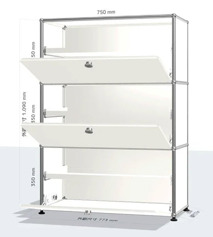 Metal Storage Display Cabinet Living Room Furniture
