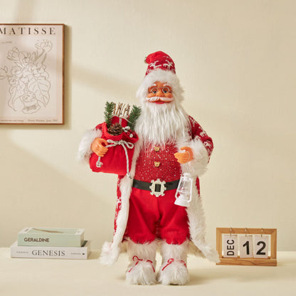 Large Standing Santa Figurine Doll Home Decoration