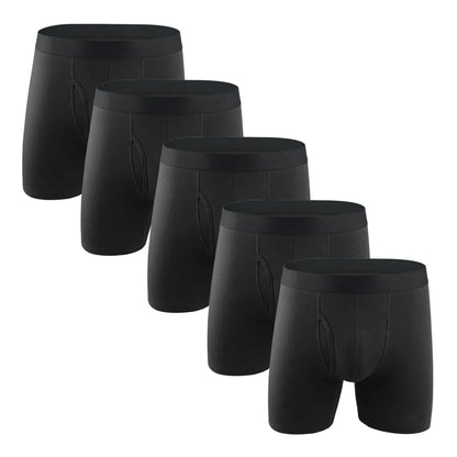 Mens Long Cotton Boxer Shorts Underwear