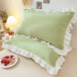 Princess Pillowcases With Ruffles Multiple Sizes Comfortable