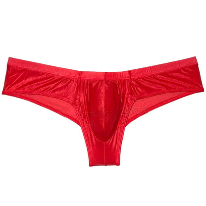 Sexy Men's Shiny Silk Mini Bikini Underwear