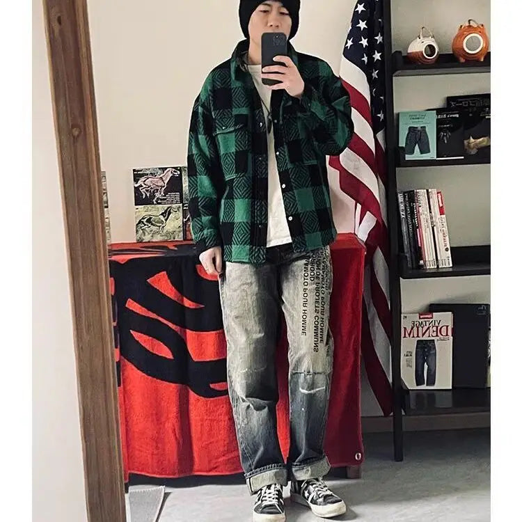 Loose Personality Trendy Washed Pants Men'